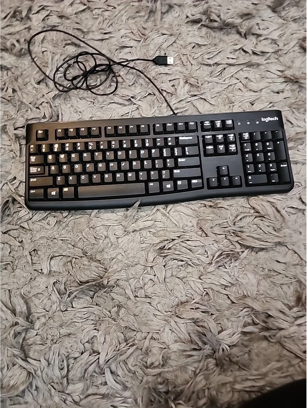 Logitech K120 USB Keyboard for PC - Black